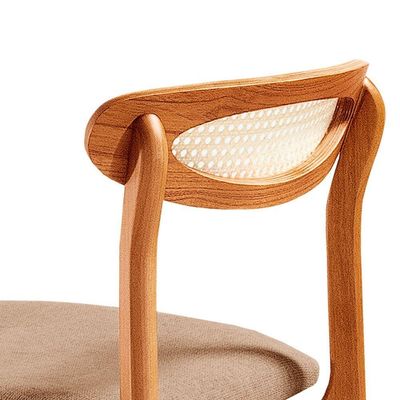 Conjunto 2 Cadeira De Jantar Noronha Premium Moderna Mobília Atacama/imbuia Natural