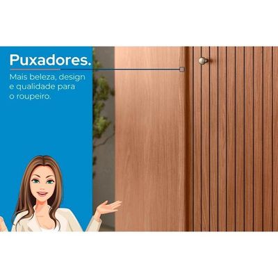 Guarda Roupa 2 Peças (1guardaroupa+1cômoda) Qc372 Jatobá - Santos Andirá
