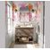 Papel de Parede Buquê de Rosas Aquarela Rosa Autoadesivo em Vinil Decorativo Fácil DIY Para Quarto e Sala - S4Sassy 63,5 cm (L) × 914,4 cm (C) / Rosa - Vinil Liso