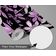Papel de Parede Autoadesivo Removível Pétalas Douradas, Mural Roxo Instantâneo para Quarto, Banheiro, Lavanderia e Closet - S4Sassy 63,5 cm (L) × 914,4 cm (C) / Roxo - Vinil Liso