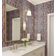 Papel de Parede Vinílico Impermeável Autoadesivo Estilo Azulejo Art Déco Árvore da Vida Rosa para Cozinha - S4sassy 63,5 cm (L) × 304,8 cm (C) / Rosa - Vinil Texturizado