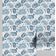 Papel de Parede Floral Bloom Azul, Vinil Autoadesivo Decorativo, Revestimento Fácil para Quarto, Sala e Ambientes - S4Sassy 63,5 cm (L) × 914,4 cm (C) / Azul - Vinil Texturizado