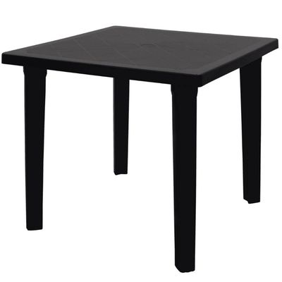 Mesa Plástica Tramontina Desmontável 80,5x72cm Preta Quadrada Eco Summa Sancho Polipropileno