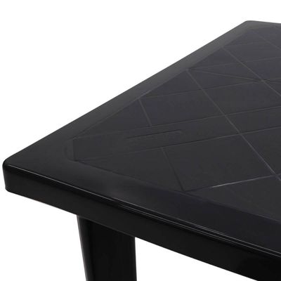 Mesa Plástica Tramontina Desmontável 80,5x72cm Preta Quadrada Eco Summa Sancho Polipropileno