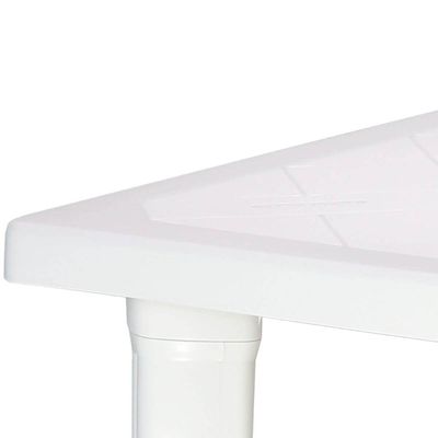 Mesa Plástica Quadrada Desmontável Tramontina 80,5x72cm Branca Summa Sancho
