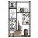 Estante Alta Armário Prateleira Estilo Industrial Metal Preto Aveiro 122x39x202cm Placa e Ponto