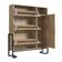 Armário Sapateira para Quarto Organização Calçados 96cm Oak Metal Preto Industrial Placa e Ponto
