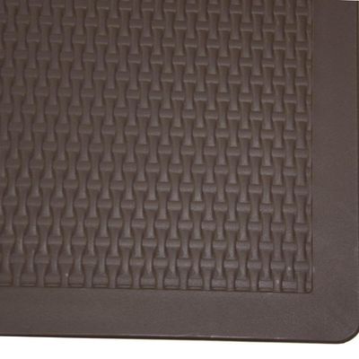 Mesa de Plástico Tramontina Marrom Quadrada Pernas Alumínio Anodizado Summa Laura Rattan