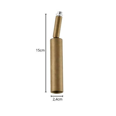 Kit 8 Spots Perfilados Iluminação Focal em Alumínio Dourado 15cm G9 Neo Dital