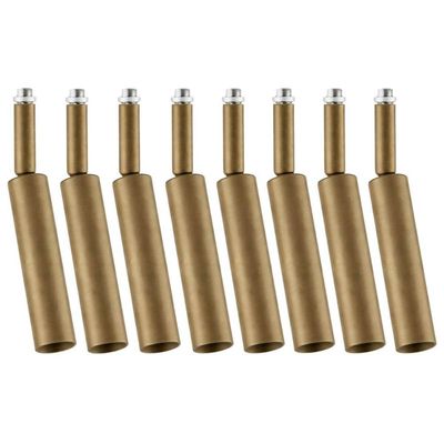 Kit 8 Spots Perfilados Iluminação Focal em Alumínio Dourado 15cm G9 Neo Dital
