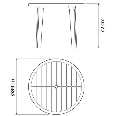 Mesa Plástica Tramontina 89x72cm Desmontável Branca Cassino Polipropileno