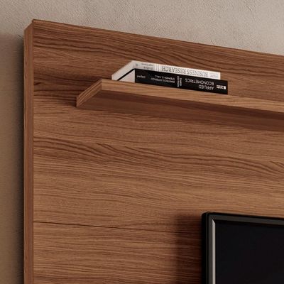 Estante Painel De 65 Pol 180cm Cloe H01 Castanho-off White - Mpozenato
