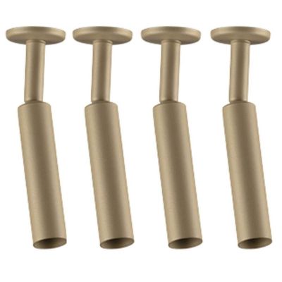 Kit 4 Spots Cilíndricos Luminária Sobrepor Dourado Iluminação Direcionável Alumínio G9 Neo Dital