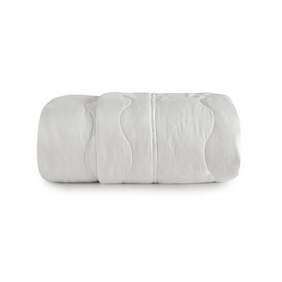 Edredom Verano Solteiro Toque Acetinado Altenburg Branco UN / Branco