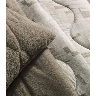 Edredom Blend Comfort Queen Altenburg Bege UN / Bege