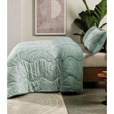 Edredom Blend Comfort Queen Altenburg Verde UN / Verde