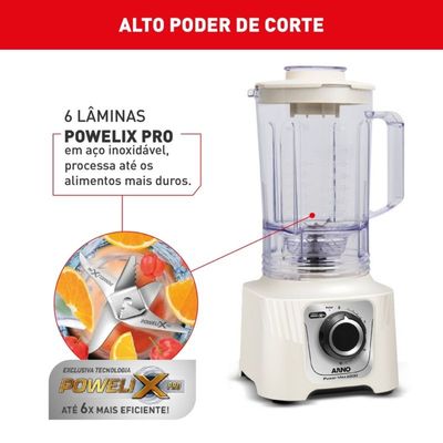 Liquidificador LN64 Power Max Jarra 3,1 Litros Arno Marfim / 220V
