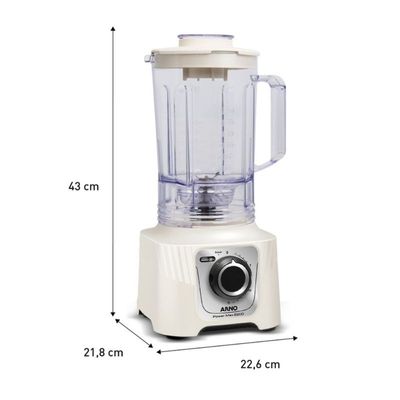 Liquidificador LN64 Power Max Jarra 3,1 Litros Arno Marfim / 220V