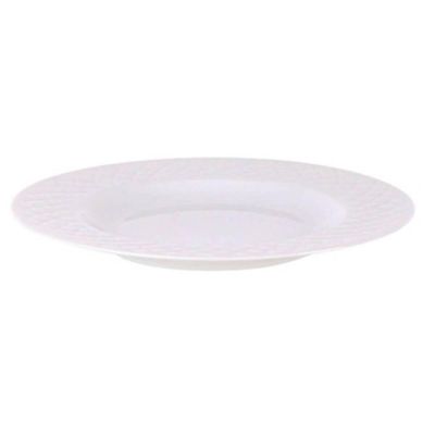 Jogo 6 Pratos de Sobremesa Branco em Porcelana 21cm Mesa Posta Ingrid Tramontina