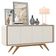 Buffet Aparador 160cm 4 Portas Orgânico Cecy Off White Z56 - Mpozenato