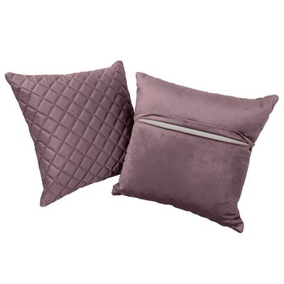 Kit 2 Almofadas Tressê 50x50cm Veludo Rosê - Nexta Casa