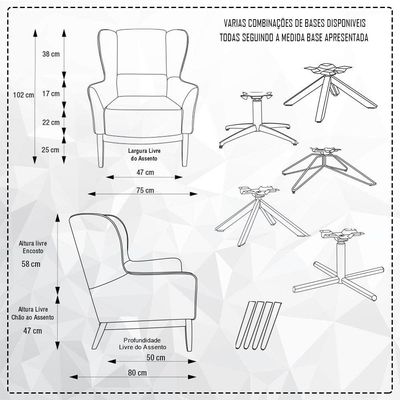 Kit 02 Poltronas Milena Base Madeira Corano Caramelo/linho Sand Dollar - Nexta Casa