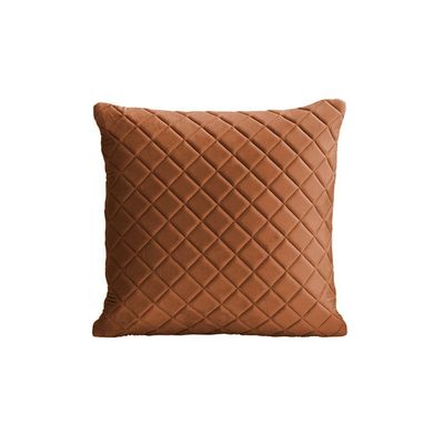 Almofada Tressê 40x40cm Veludo Terracota - Nexta Casa