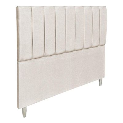 Cabeceira Casal 1,40m Holanda Suede Bege - Pallazio