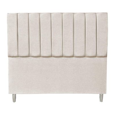Cabeceira Casal 1,40m Holanda Suede Bege - Pallazio