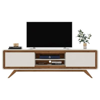 Rack Tv 65 Pol 180cm Orgânico 2 Portas Cecy Off White Z56 - Mpozenato