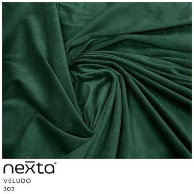 Sofá Molino 3 Lugares 230cm Chaise Esquerdo Pés Gold Veludo Verde - Nexta Casa