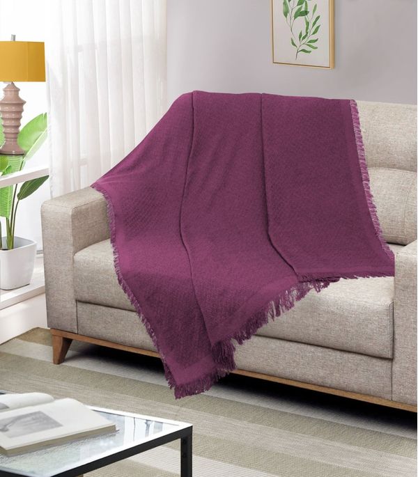 Manta Para Sofá Tapetes Junior Roxo UN / Roxo