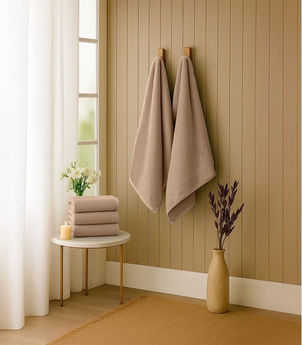 Kit 2 Toalhas De Banho De Algodão Rovitex Home Marrom UN / Marrom