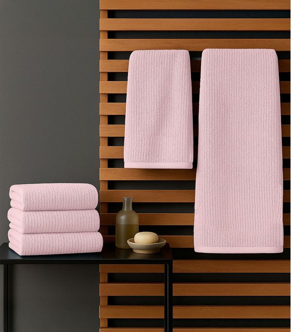 Kit Toalha De Rosto E Banho Algodão Rovitex Home Rosa UN / Rosa
