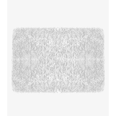 Tapete Felpudo 100 cm x 140 cm Infinita Cor Branco UN / Branco