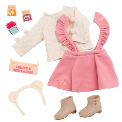 Conjunto de Roupa com Vestido Jardineira Our Generation