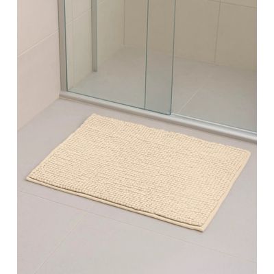 Kit 2 Tapetes Pipoca Bolinha Toque Macio Rovitex Home Bege UN / Bege