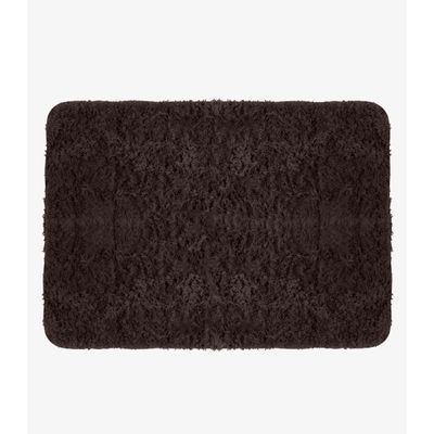 Tapete Felpudo 100 cm x 140 cm Infinita Cor Marrom UN / Marrom
