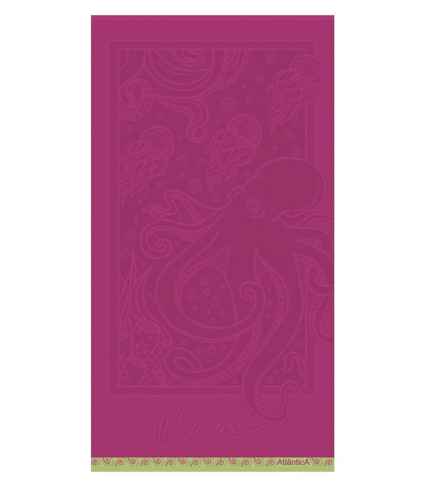 Toalha de Praia Jaquard Fio Penteado Atlântica Roxo UN / Roxo