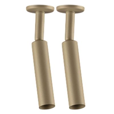 Kit 2 Spots Cilíndricos Sobrepor Direcionável G9 Alumínio Dourado Iluminação Focal Neo Dital