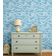 Papel de Parede Autoadesivo Decorativo para Quarto Infantil, Ondulações Oceânicas Azuis, Vinil à Prova d'Água, Removível - S4Sassy 63,5 cm (L) × 609,6 cm (C) / Azul - Vinil Texturizado