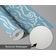 Papel de Parede Autoadesivo Decorativo para Quarto Infantil, Ondulações Oceânicas Azuis, Vinil à Prova d'Água, Removível - S4Sassy 63,5 cm (L) × 609,6 cm (C) / Azul - Vinil Texturizado
