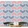 Papel de Parede Autoadesivo Rosa com Estampa Geométrica e Listrada, Vinil Removível para Parede de Destaque no Hall - S4sassy 63,5 cm (L) × 304,8 cm (C) / Rosa - Vinil Liso