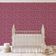 Papel de Parede Autoadesivo Decorativo Estampa Rústica de Ramo de Papoula Vinil Contact Impermeável Rosa Removível Quarto e Sala - S4sassy 63,5 cm (L) × 914,4 cm (C) / Rosa - Vinil Liso