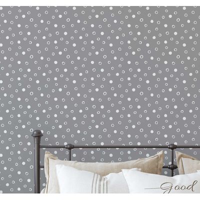 Papel de Parede Autoadesivo Poás Cinza, Vinílico Impermeável Removível, Amigável para Inquilinos, para Quarto e Sala de Jantar - S4sassy 63,5 cm (L) × 914,4 cm (C) / Cinza - Vinil Texturizado