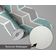 Papel de Parede Autoadesivo Estampado Geométrico e Listrado Verde, Vinil Removível DIY para Parede de Entrada, Decoração Fácil - S4sassy 63,5 cm (L) × 152,4 cm (C) / Verde - Vinil Texturizado