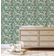 Papel de Parede Autoadesivo Palmeira-Leque Tropical Removível Verde Instantâneo para Quarto, Banheiro, Lavanderia, Closet - S4Sassy 63,5 cm (L) × 914,4 cm (C) / Verde - Vinil Texturizado