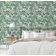 Papel de Parede Autoadesivo Palmeira-Leque Tropical Removível Verde Instantâneo para Quarto, Banheiro, Lavanderia, Closet - S4Sassy 63,5 cm (L) × 609,6 cm (C) / Verde - Vinil Liso