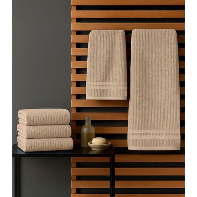 Kit Toalha De Rosto E Banho Algodão Rovitex Home Marrom UN / Marrom