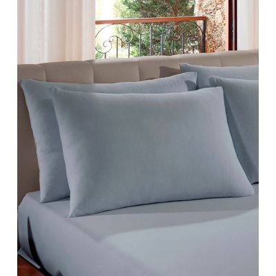 Kit 4 Fronhas em Malha Lisa Vivaldi Cinza UN / Cinza